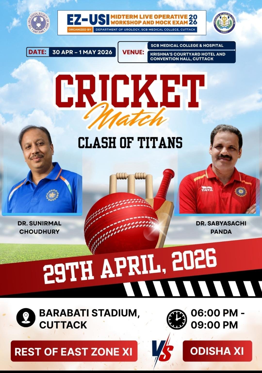 CRICKET MATCH CLASH OF TITANS, 2026, CUTTACK